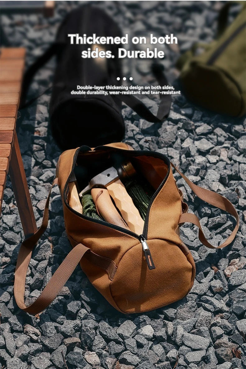Outdoor Picnic Carrying Case Camping Bag Cutlery Pouch Larg Capacity Tableware Handbag Portable for Travel Supplies