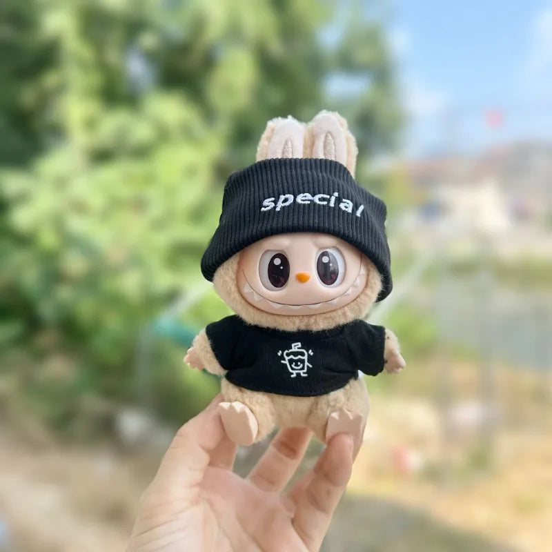 [Clothes only] POPMART POP MART LABUBU Sitting party second-generation vinyl doll clothes casual wear