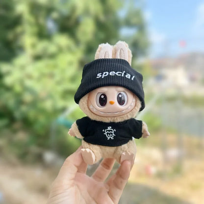 [Clothes only] POPMART POP MART LABUBU Sitting party second-generation vinyl doll clothes casual wear
