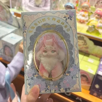 Tutulong Blind Box Fantasy Forest Tea Party Series Mysterious Box Cute Rabbit Dragon Surprise Box Plush Doll Toy Figure Kid Gift
