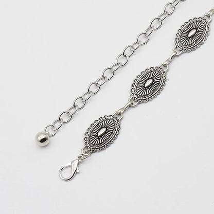 Retro Versatile Ethnic Style Metal Bohemian Waist Chain Belt For Women Fashion Sweater Chain Waist Seal Body Decor Accessories