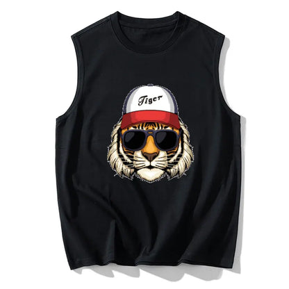 プラスサイズ 夏 メンズ タンクトップ ジム フィットネス スポーツベスト ラウンドネック Tシャツ メンズ ノースリーブ シャツ カジュアルトップス 男性服 110-200kg