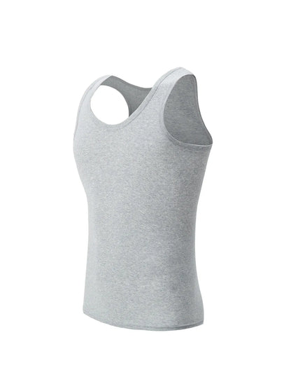 1/3 Pack Four Seasons Men's Cotton Joker Vest Teenagers Simple Fit Sports Fitness T-shirt Middle-aged Casual Sleeveless T-shirt