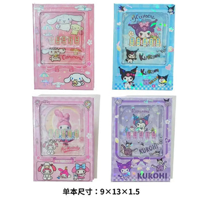 Sanrio Kuromi Gacha Mechanism Coil Notebook - Cute Cartoon Memo Diary for Kids, Fun Toy Reward & Bulk Gift Wholesale