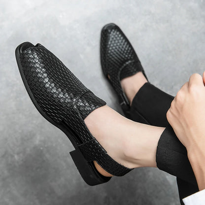 Sandals for Man Fashion Outdoor Roman Genuine Leather Indoor House Platform Male Beach Shoes Casual Men Sandals New In Summer