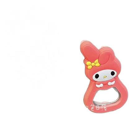 Miniso Hellokitty Melody Bottle Opener Cartoon Pvc Fridge Magnet Beer Bottle Opener Bottle Opener Pvc Soft Rubber Bottle Opener