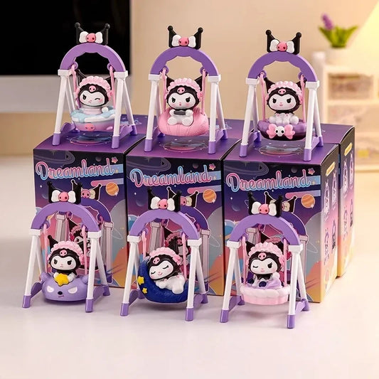 2025 HOT New sanrio kuromi dreamer swing series toys figure kawaii anime kuromi doll table decoration cartoon girl toy gift