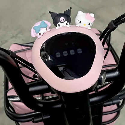 1/4pcs HelloKitty My Melody Kuromi Cinnamoroll Rubber Durable Cute 3D Cartoon Dashboard Decorations for Vehicle Decor