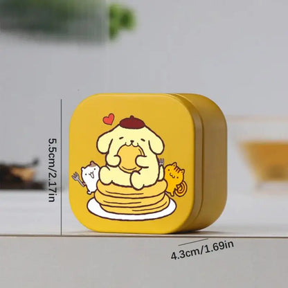 Anime Sanrio Hello Kitty Kuromi Square Metal Storage Box Cinnamoroll Storage Boxes for Organizing Birthday Christmas Gifts