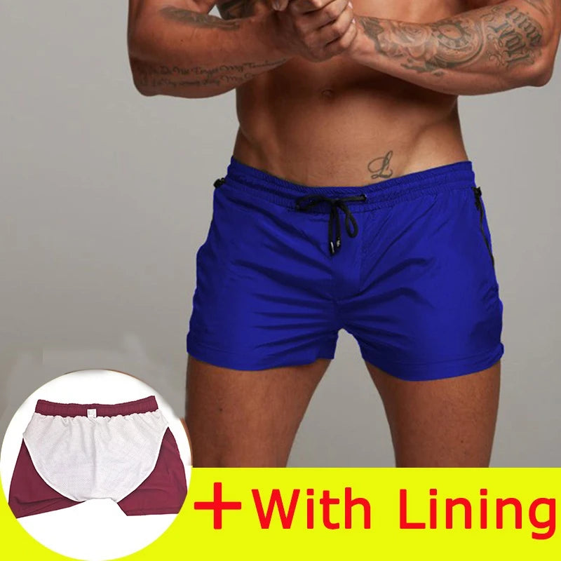 2025 New Mens Swimsuit Sexy Swimwear Men Swimming Shorts Men Briefs Beach Shorts Sports Suits Surf Board Shorts Men Swim Trunks