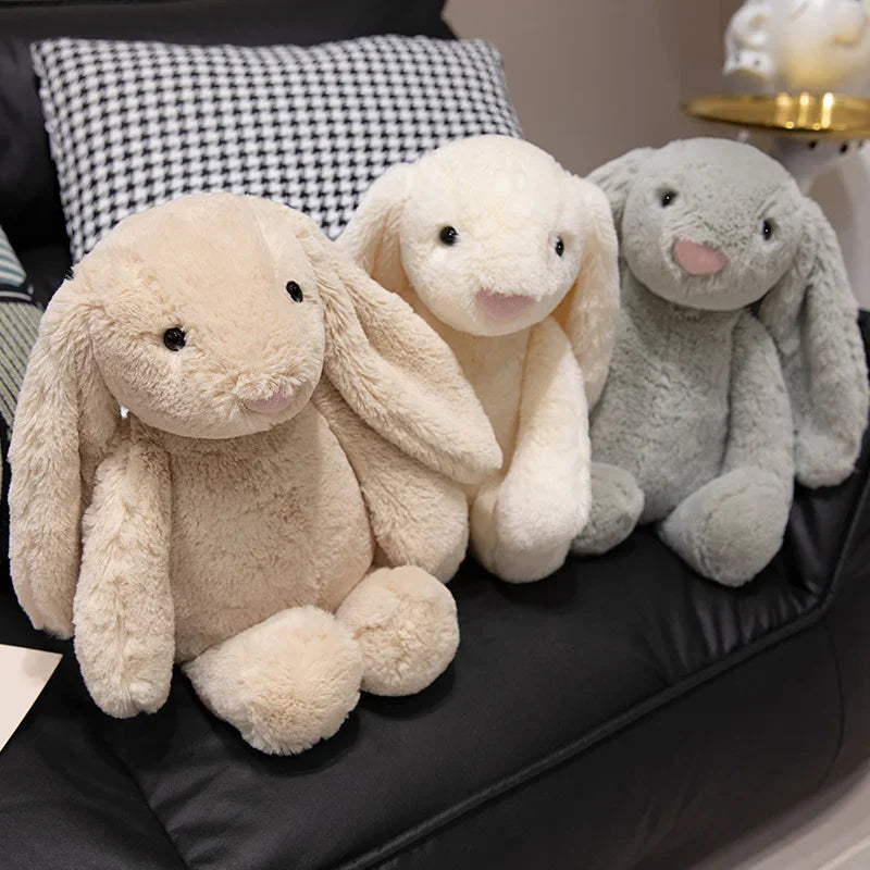 かわいい長い耳のウサギのぬいぐるみぬいぐるみバニー人形赤ちゃんの睡眠仲間ぬいぐるみ人形子供へのギフト