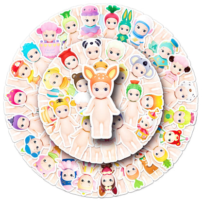 10/50/100枚 かわいいソニーエンジェル キュートで楽しいクリエイティブステッカー キッズおもちゃギフト DIY スクーター 荷物 ペンケース スマホケース デスクデカール