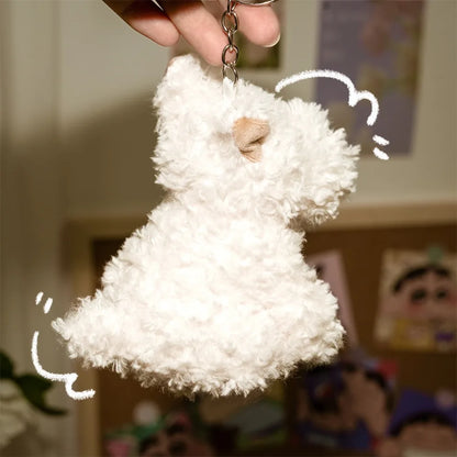ぬいぐるみペンダント かわいい ウェストハイランド ぬいぐるみ 子犬 人形 漫画ペンダント 人形 キーチェーン バッグペンダント 子供用ギフト かわいい