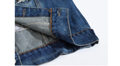 Spring Summer Men's Denim Vest Fashion Male Hip Hop Patch Hole Waistcoats Male Night Club Party Jeans Sleeveless Jacket Clothing