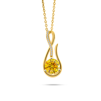 925スターリングシルバーネックレス 2CT Dカラー モアサナイト 音楽シンボルネックレス レディース アニバーサリー ファインジュエリー ママネックレス