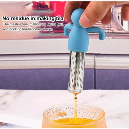 Stainless Steel Tea Infuser Kitchen Accessory Household Use Reusable Metal Makeup Brushes  Massage Kitchen Dining Bar Garden