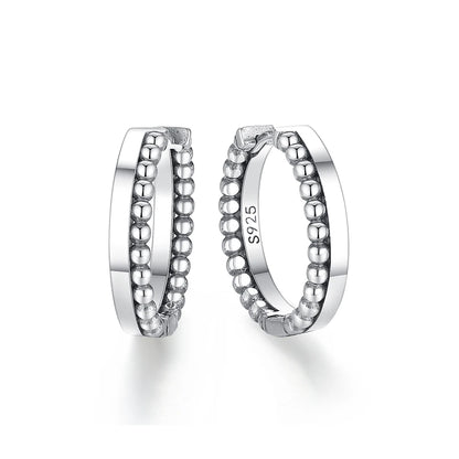 Original 925 Sterling Silver Earrings 2025 Stud Hoop Crystal Earings For Women Rose Gold Crown Heart Infinity Bee Earing Jewelry