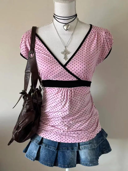 パンクY2Kスカート レディース服 ゴス セクシー ロパ エステティック ストライプ ハイウエスト レースリボン ミニスカート グランジ エモガール 2000年代 ショートスカート