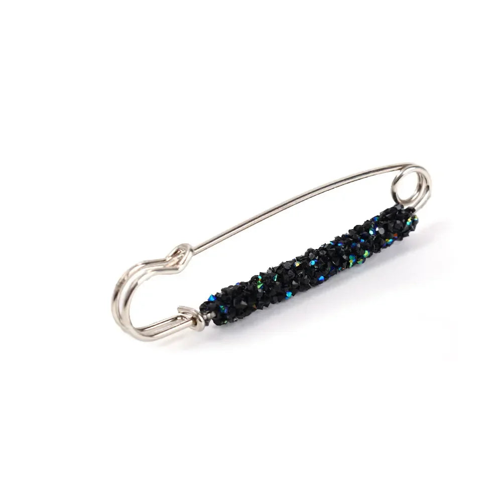 2Pcs Women's Brooch Tighten Waist Brooches for Women Skirt Pants Jeans Adjustable Waist Clip Crystal Pins Clothing Accessories