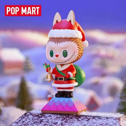 POP MART Labubu The Monsters Let's Christmas Series Blind Box Toys Kawaii Anime Action Figure Surprise Mystery Box Dolls Girls