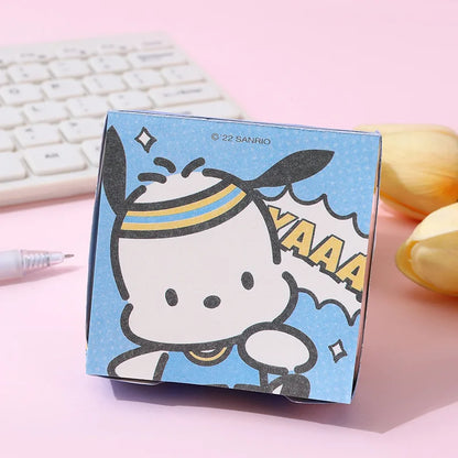 250 Pieces of Sanrio Creative Cute Kuromi Cinnamon Dog Family Sticky Notes Ins Girls Cartoon High-value Hand Note Stickers