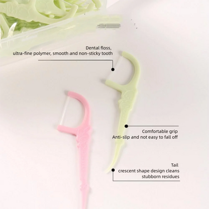 Miniso Melody Dental Floss Are Fine Elastic Have A Cute Fruity Flavor Kuromi Round Floss Boxes Are Portable for Teeth Cleaning