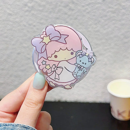 Sanrio Magnetic Mobile Phone Holder Cute Hello Kitty My Melody Kuromi Cinnamoroll Little Twin Star Keroppi Boy Girl Gift