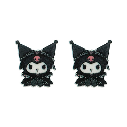 Sanrio Kuromi My Melody Earrings Cute Sweet Exquisite Earrings Campus Girls Jewelry Accessories Gifts