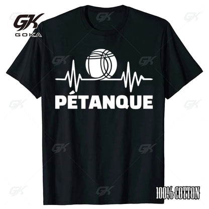 Funny Petanque Boule Graphic Cotton T-shirts Men Women's Fashion Casual Tshirt Loose Breathable Oversized Streetwear T Shirt