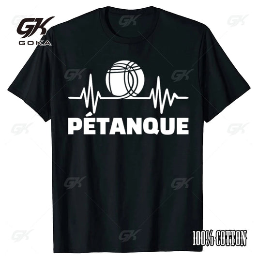 Funny Petanque Boule Graphic Cotton T-shirts Men Women's Fashion Casual Tshirt Loose Breathable Oversized Streetwear T Shirt