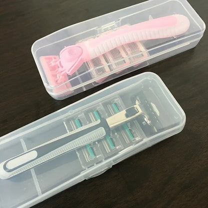 Stylish and Durable Shaving Storage Box for Men's Razors, Easy to Carry and Keep Clean and Keeps Your Shaver Well-Organized