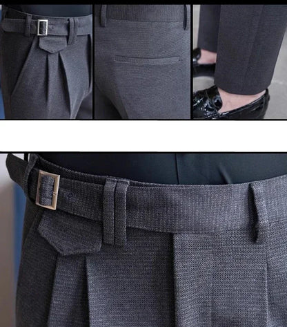 Men's Suit Pants, Fashion Slim Dress Trousers ,White Black Blue Green Pantalones Hombre Fall/Winter Male Pant, 2025 New