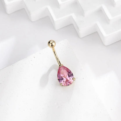 1PCS Crystal Belly Button Rings Surgical Steel Heart Navel Piercing Sexy Flower Belly Rings Body Piercing Ombligo Navel Rings