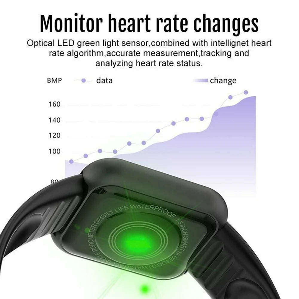 女性・男性向けスマートウォッチ 腕時計 Bluetooth接続 音楽再生 フィットネス スポーツブレスレット 睡眠モニター デジタルウォッチ