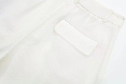 TRAFZA Women's Fashion Solid Linen Waistcoat Top V Neck Button Loose Casual Vest Summer Woman Streetwear Chic Vests Waistcoat