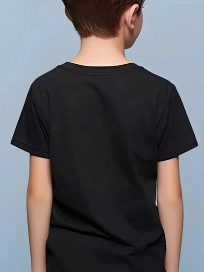 Black rose pattern gold sequin T-shirt, cotton casual round neck short sleeve T-shirt, daily wear, machine washable