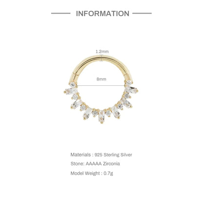 Aide 925 Sterling Silver 1pc Geometry Multi Piercing Stud Earrings For Women K Gold Simple Elegant Tassel Jewelry Gift Pendiente
