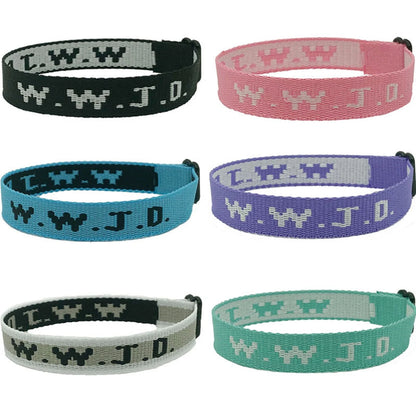 Harong WWJD Adjustable Colorful Bracelets What Wound Jesus Do Bracelets Inspirational Christian Jewelry Gifts for Women Men