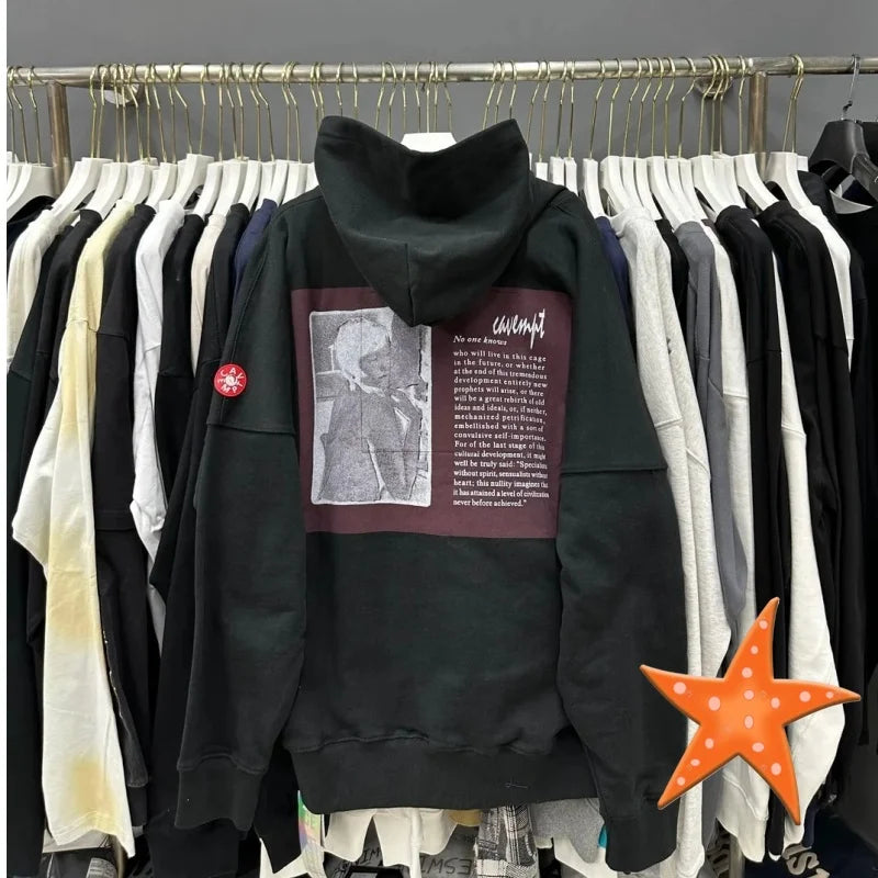 Batik Embroidery Black CAV EMPT Hoodies High Quality CE Retro Pullover Couple Cavempt Hoodie Sweatshirts for Men Women Hooded