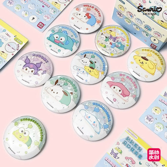 Sanrio Characters Badge Brooch Blind Box Toy Collection ACG Anime Accessories Bag Backpack Ornaments for Kids Girls Gifts