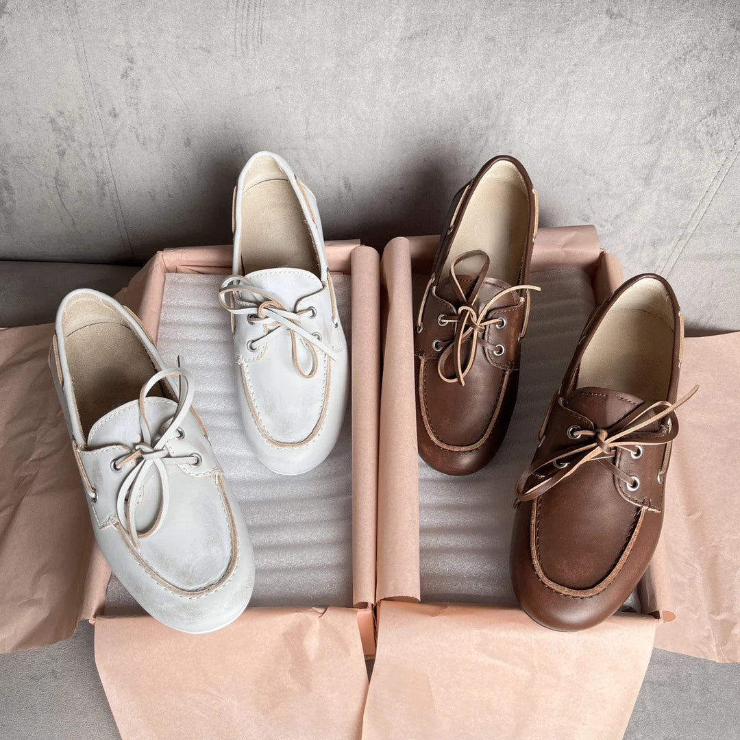 Loafers Woman Flats 2025 Woman Slip-on Casual Soft Leather  Female Flats Shoes Comfortable Women's Whoes