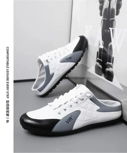 2025 Summer Slippers for Men Trendy Men's Flat Bottom Casual Shoes Soft Sole Support Shoes Men's Sneakers Zapatos De Hombre