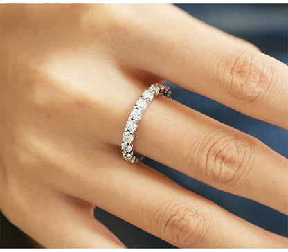 So-Bling S925 Sterling Silver Rings For Women Elegant Fine Cubic Zirconia Ring Bridal Wedding Engagement Women Trendy Jewelry