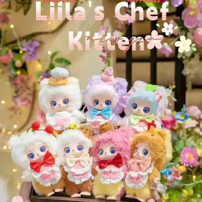 New Blind Box Lilia'S Chef Kitten Series Cute Cat Plush Toys Desktop Decoration Ornaments Bags Pendants Mysterious Surprise Gift