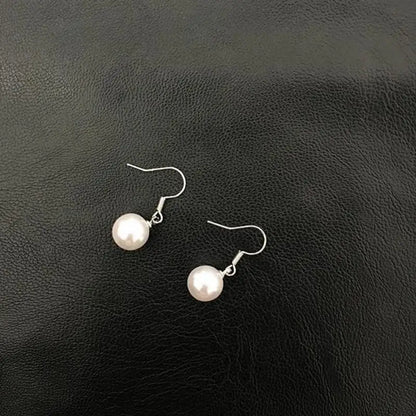 Korean Fashion Pearl Drop Earrings For Women Jewelry 2025 Trending New Luxury Women's Silver Plated Pearl Earrings Pendientes