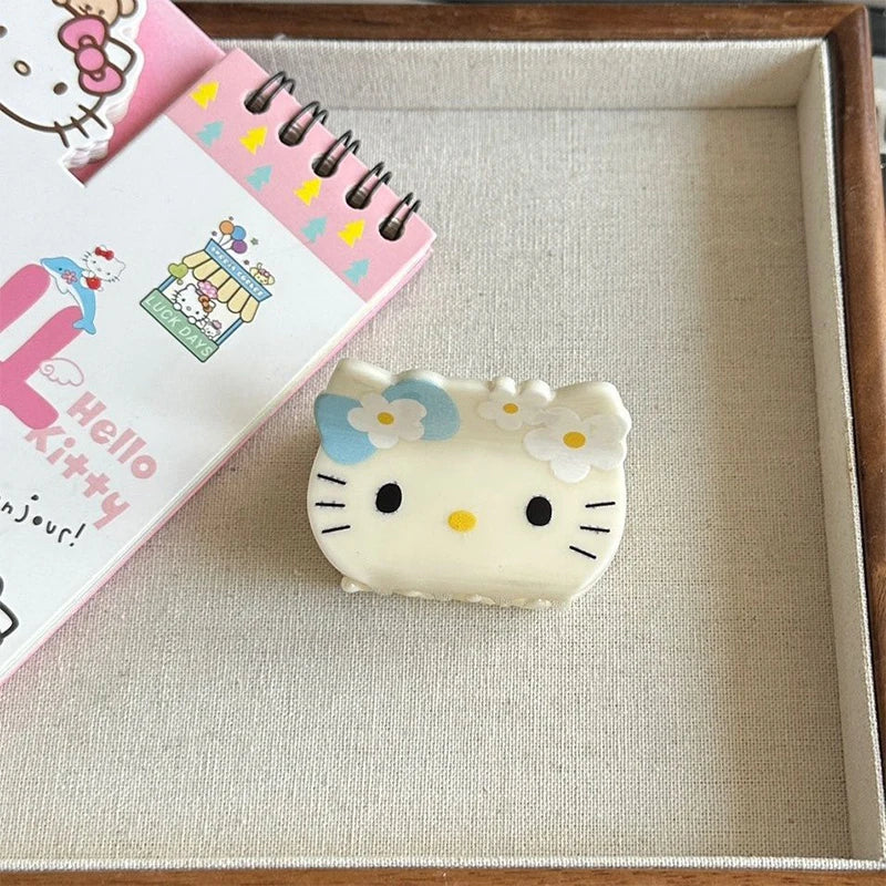 Kawaii Kitty Barrette Cute Sweet Cat Fragmented Hair Shark Clip Anime Cartoon Women Girls Hairpin Headwear Accessories Gifts