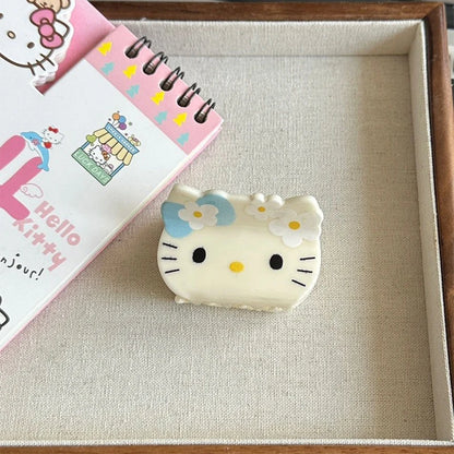 Kawaii Kitty Barrette Cute Sweet Cat Fragmented Hair Shark Clip Anime Cartoon Women Girls Hairpin Headwear Accessories Gifts