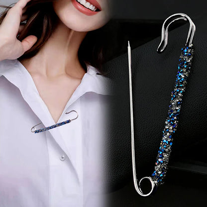 2Pcs Women's Brooch Tighten Waist Brooches for Women Skirt Pants Jeans Adjustable Waist Clip Crystal Pins Clothing Accessories