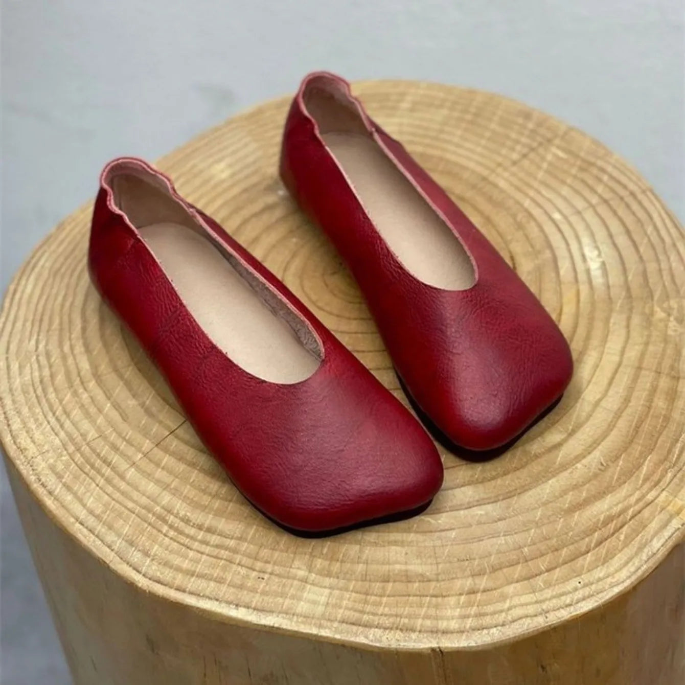 Women Flats 2024 New Spring Autumn Fashion Casual Solid Color Loafers Shoes Square Toe Lolita Shoes Sneakers Zapatillas De Mujer