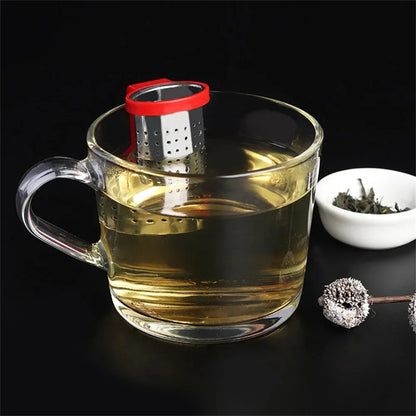 Stainless Steel Tea Infuser Kitchen Accessory Household Use Reusable Metal Makeup Brushes  Massage Kitchen Dining Bar Garden
